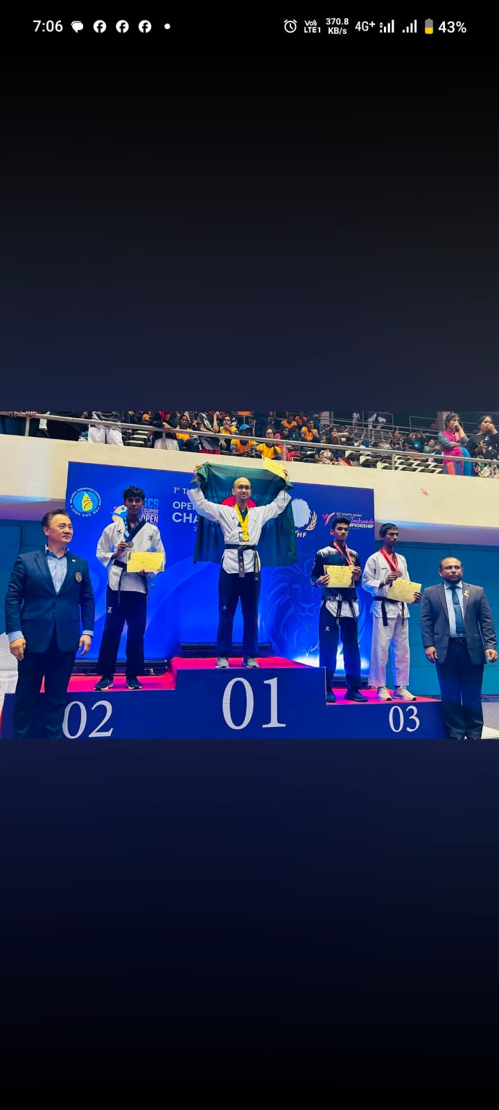 National Championship Gold Medal Podium