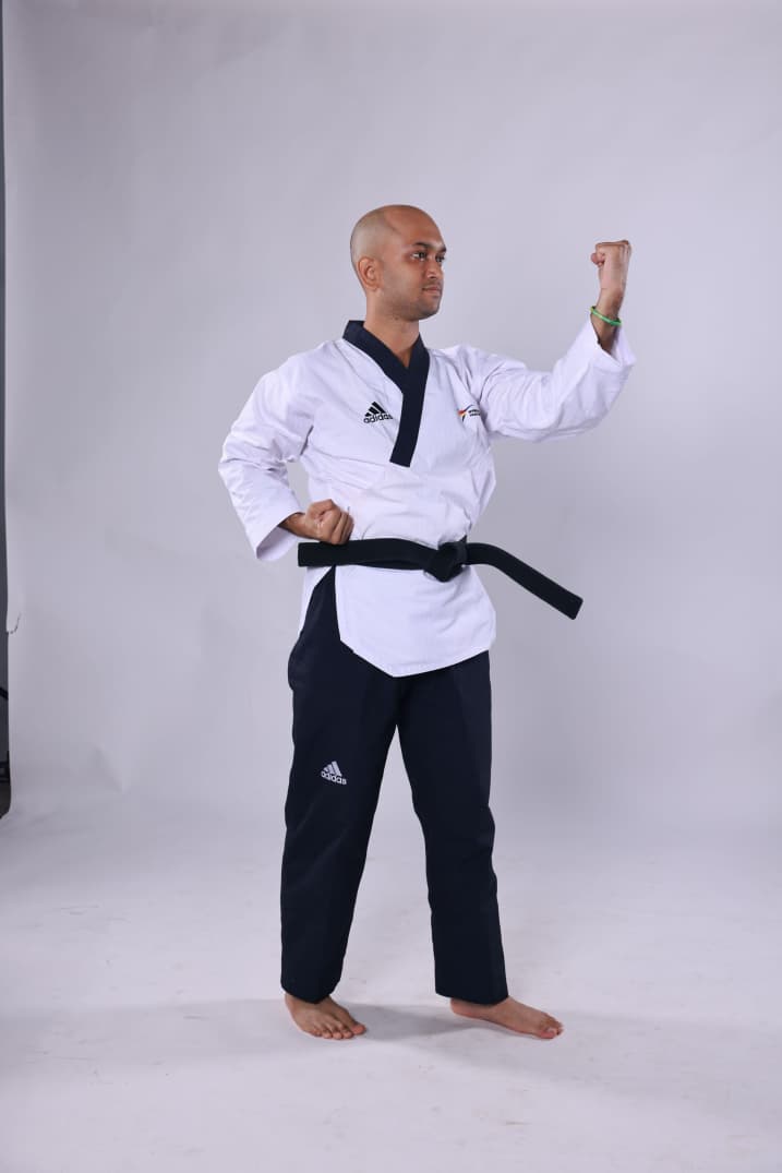 Precision hand strike studio shot 5